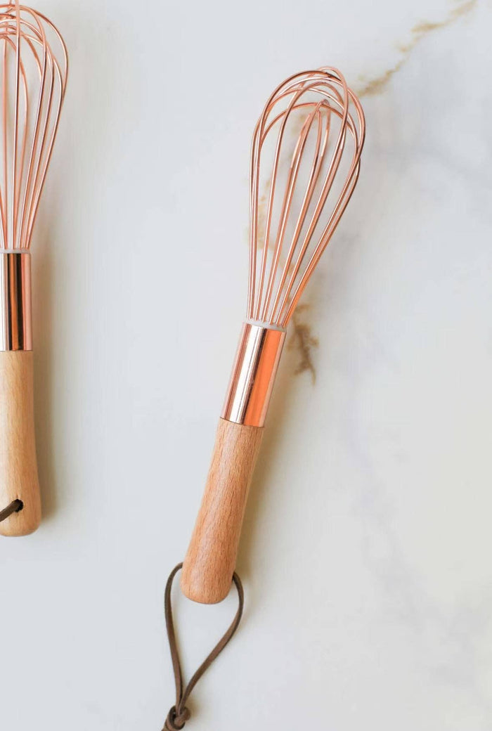 Mini Wooden Handle Egg Beater