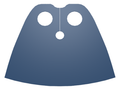 Minifigure Cape Cloth, Very Short - Traditional Starched Fabric
