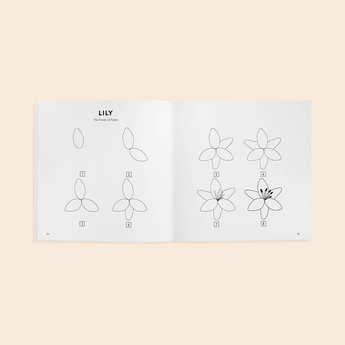 Modern Flowers: A How to Draw Book for Kids (Valentines)