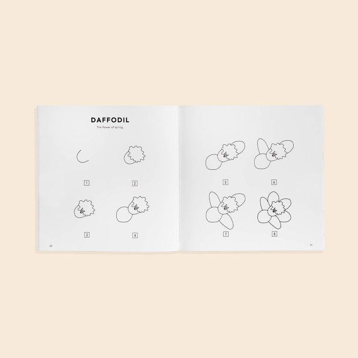Modern Flowers: A How to Draw Book for Kids (Valentines)