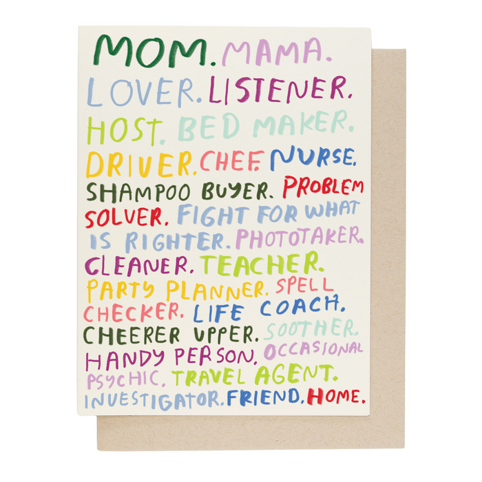 Mom You're All That Card