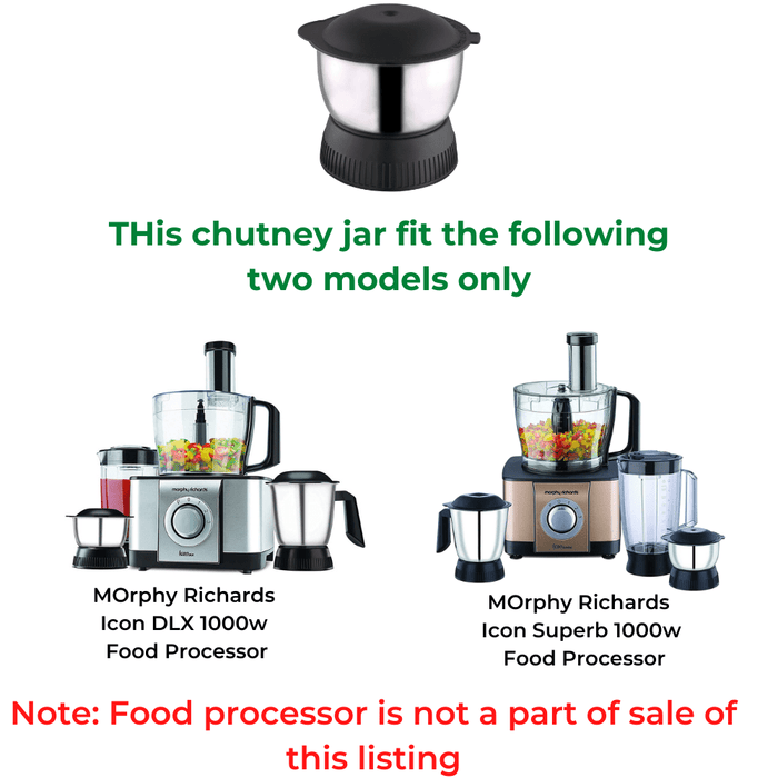 Morphy Richards Food Processor Icon Dlx / Icon Superb -  Chutney Jar