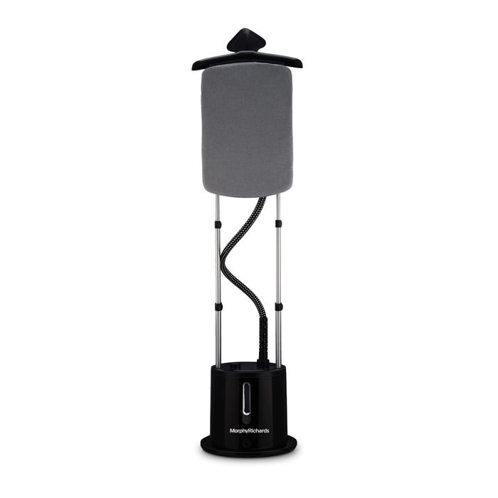Morphy Richards Vogue upright garment steamer black with adjustable height pole and water tank