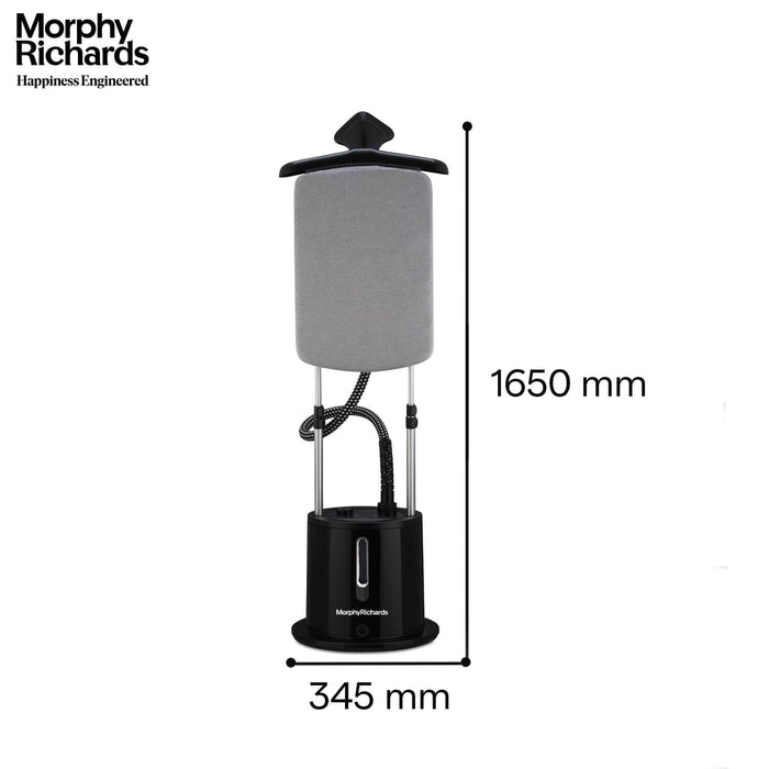 Professional 2000W garment steamer with tilting ironing board attachment for vertical and horizontal use