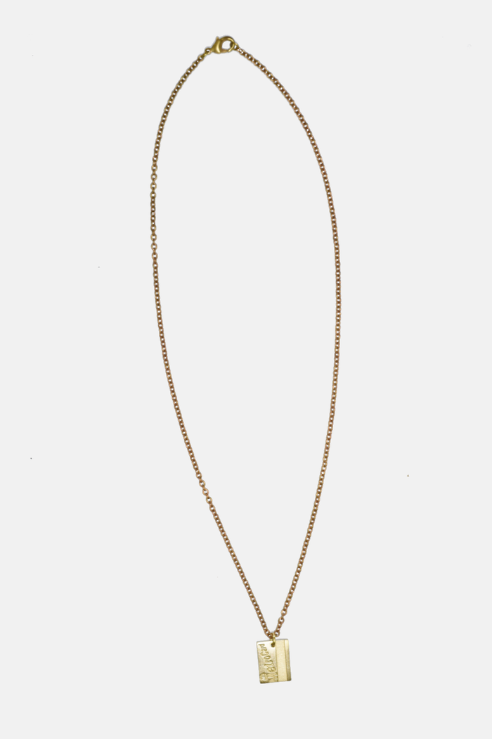 MTA Metrocard Brass Necklace Chain
