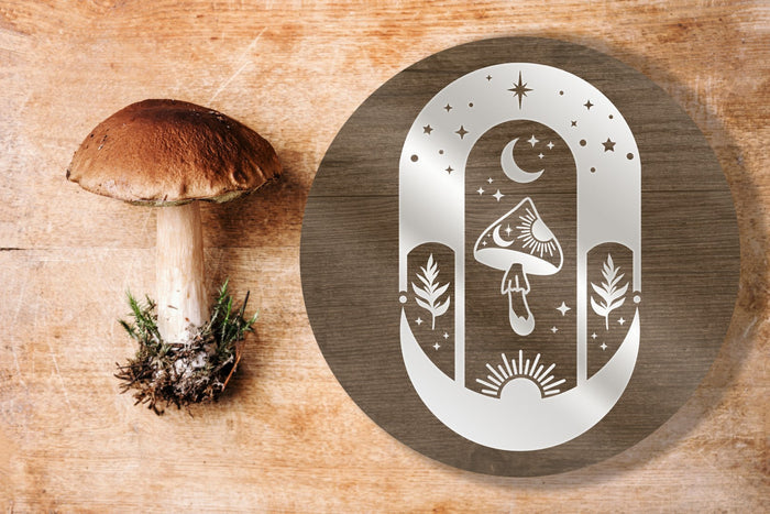 Shroom Badge w/Sun & Moon