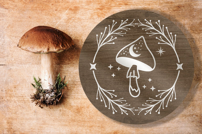 Shroom in Wreath w/Little Moon