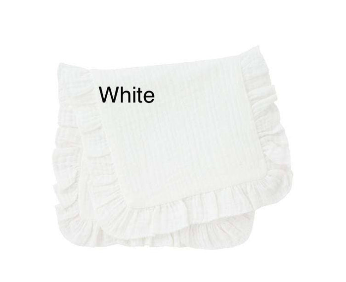 Muslin Ruffle Burp