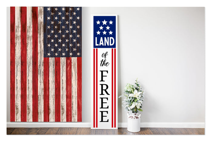 "Land of the Free" 4ft Porch Plank