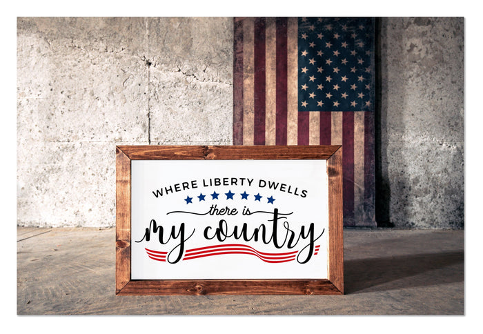"My Country" 20" x 14" Framed