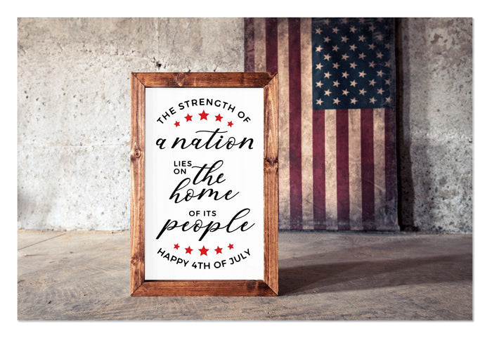 "The Strength of a Nation" 14" x 20" Framed