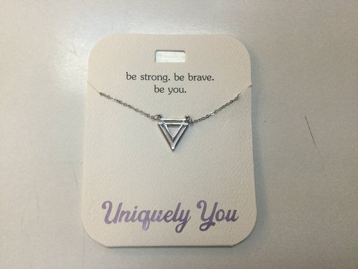 Necklace - YOU 4020 - Be strong. Be brave. Be you.