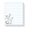 Needlepoint Cocktails with Blue Stripes Stack Pad