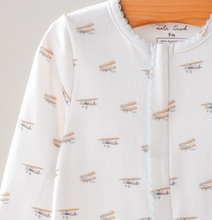 Nola Tawk-Baby Basics: Just Plane Cute Organic Cotton Baby Pajamas