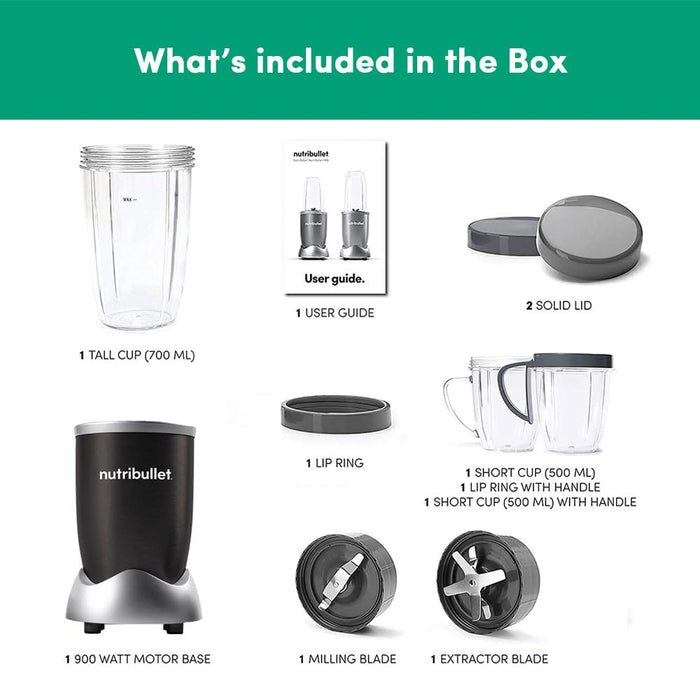 NutriBullet PRO 900W Smoothie Maker with Wet & Dry Blades