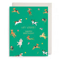 Off Leash Birthday Greeting Card