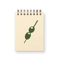Olive Mini Jotter Notebook
