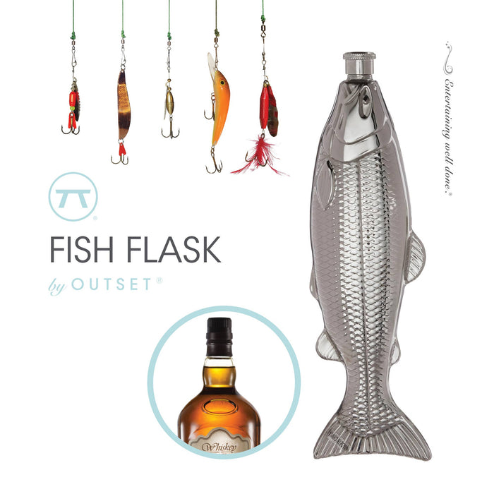 Outset Stainless Steel Fish Travel Flask