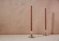 Pair of Large Twisted Taper Candles