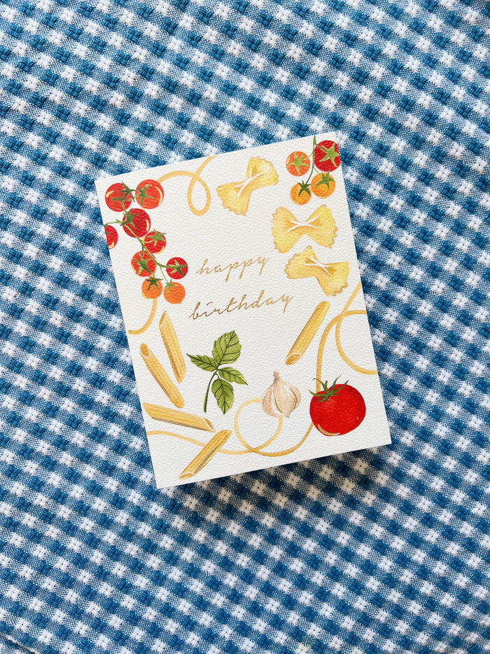 Pasta Party Birthday Greeting Card | Birthday Card
