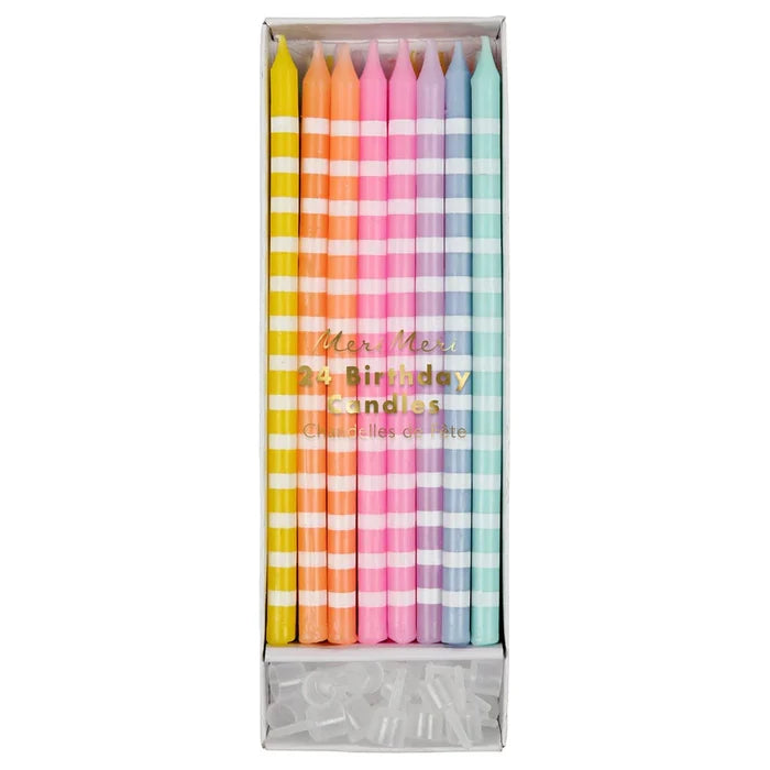 Pastel Party Candles, Set of 24