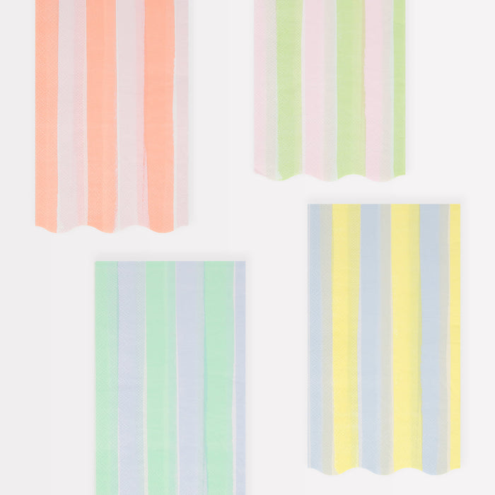 Pastel Stripe Guest Towels