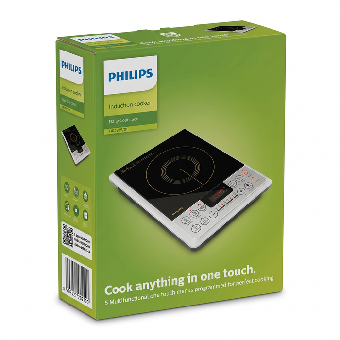 Philips Daily Collection induction cooker HD4929 with push button controls and digital timer