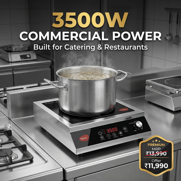 Pigeon Egnite 3500 Watts infrared cooktop for restaurants and cloud kitchens India