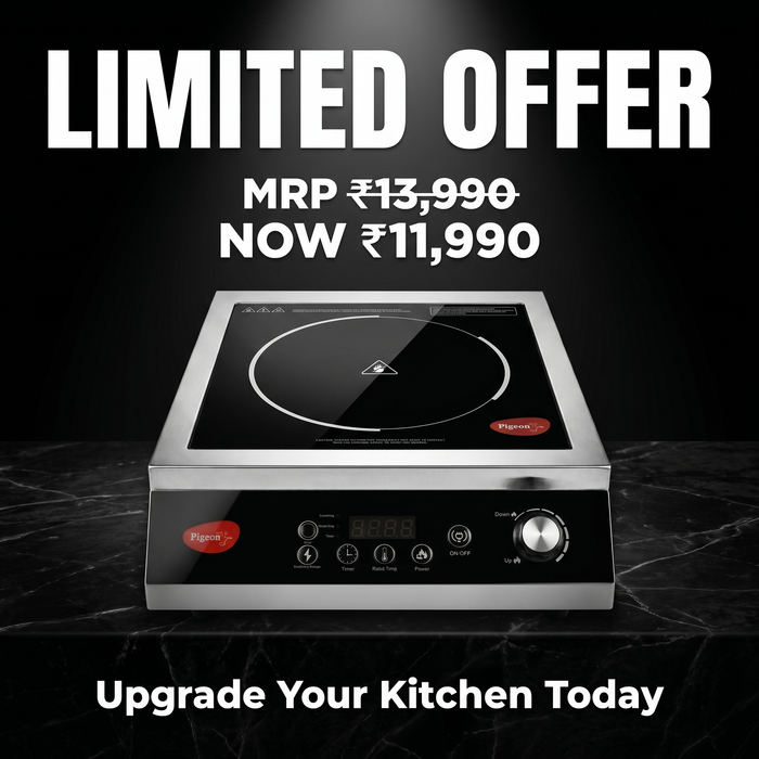 Pigeon Egnite Heavy Duty 3500 watt cooktop ideal for catering setups and restaurants