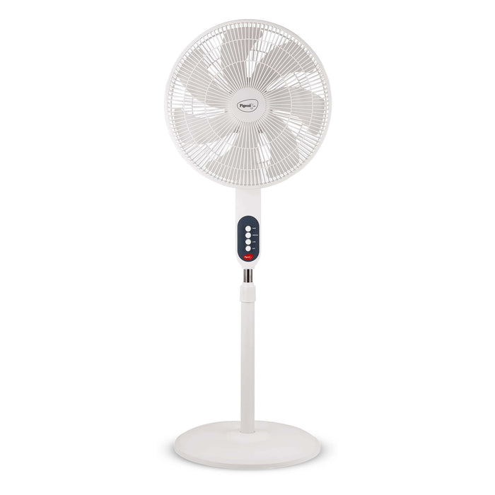 Pigeon Fantastic 75W White Pedestal Fan with 7 blades and 3 speed settings