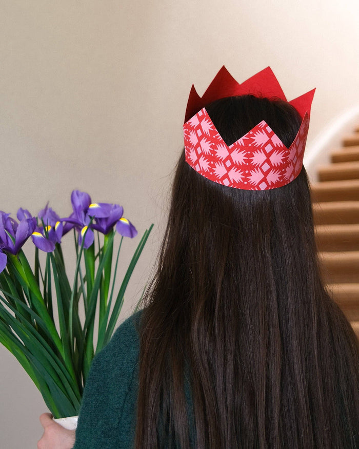 Pink Paper Crowns