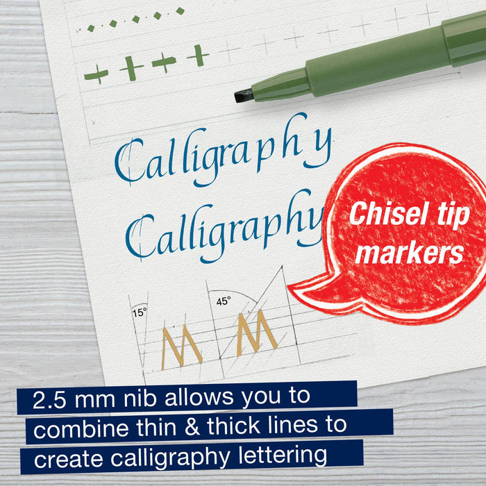 Pitt Artist Pen, Calligraphy Art - Multi Color Set of 6