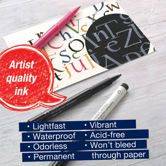 Pitt Artist Pen, Calligraphy Art - Multi Color Set of 6