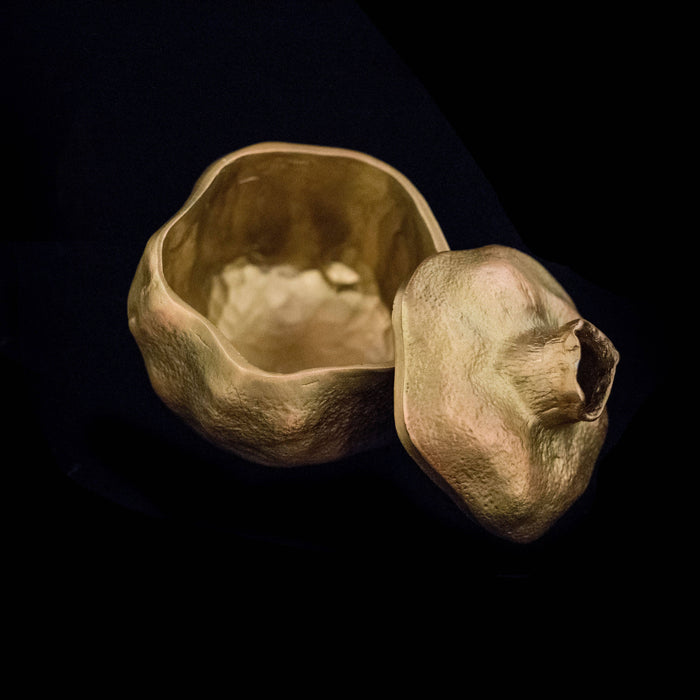Pomegranate Box, Brass