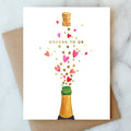 Popping Hearts Greeting Card