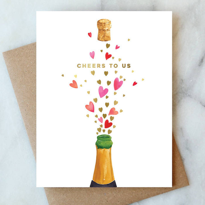 Popping Hearts Greeting Card