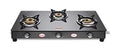 Preethi Blu Flame Sparkle Glass Top 3-Burner Gas Stove, Black - KITCHEN MART