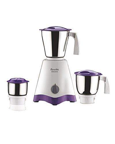 Preethi Crown MG-205 500-Watt Mixer Grinder (White/Purple) - KITCHEN MART