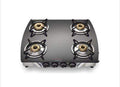 Preethi Jumbo - 4B SS Glass Top Gas Stove - KITCHEN MART