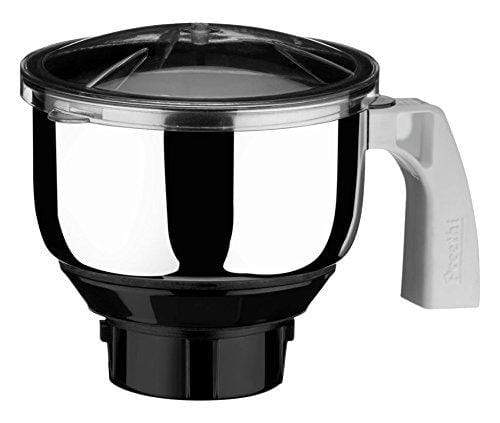 Preethi MG 509 Medium Mixer Jar for Eco Twin and Blue Leaf (1L, Silver) - KITCHEN MART
