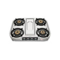 Preethi SS Gas Stove 4 Burner Gas Stove - KITCHEN MART