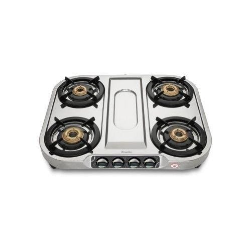 Preethi SS Gas Stove 4 Burner Gas Stove - KITCHEN MART