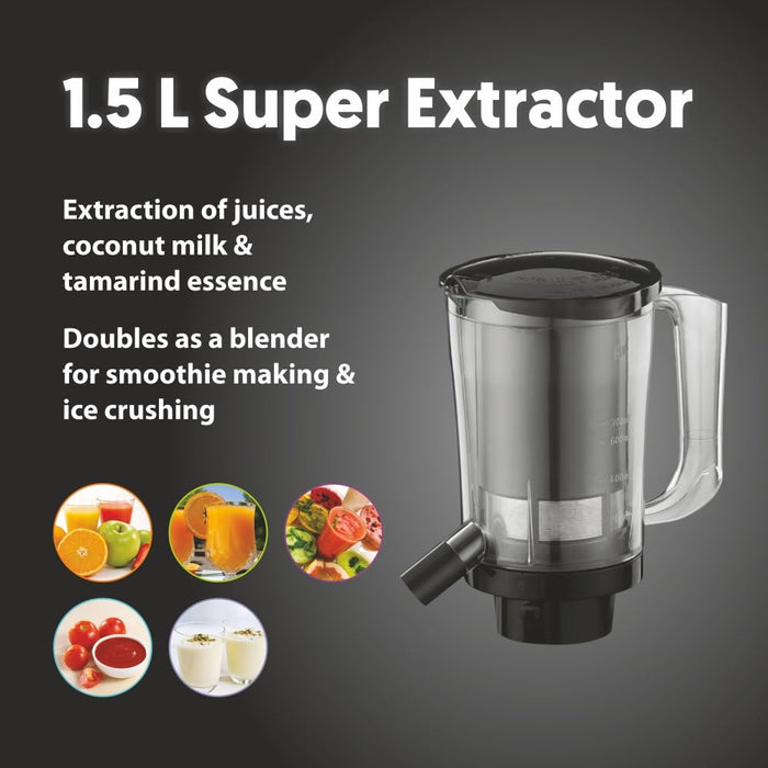 Preethi Zodiac Mixer Grinder 750 Watt, 5 Jars , 5 Yr Motor Warranty MG264 Glitter