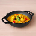 Premium CASTrong Cast Iron Kadai 25.5cm, Pre-seasoned, Naturally Nonstick, 100% Pure, Toxin-free, Medium 2.7kg