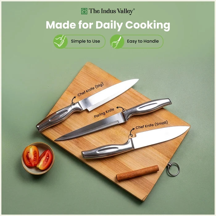 Premium Stainless Steel Knife Set of 3