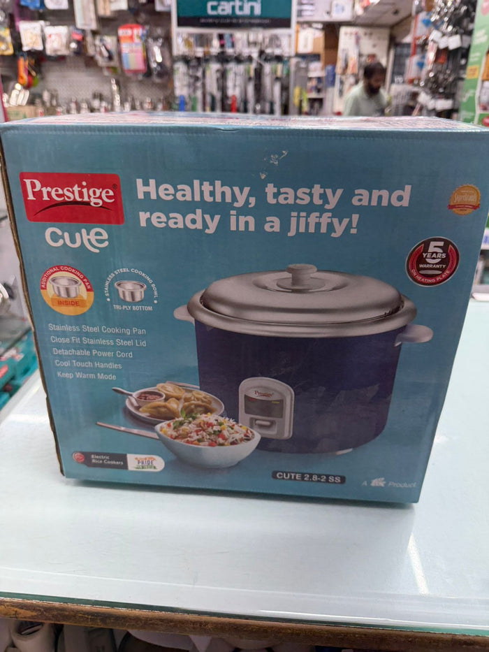 Prestige Cute 2.8-2 SS Rice Cooker 2.8L 1000W with Steel Bowl