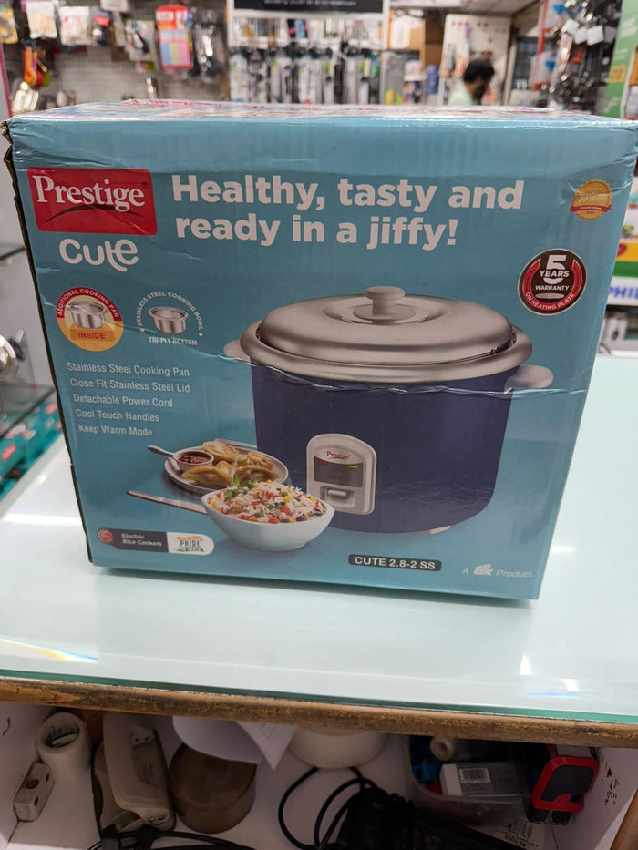 Prestige Cute 2.8-2 SS Rice Cooker 2.8L 1000W with Steel Bowl