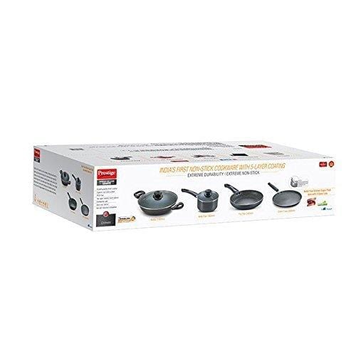 Prestige Omega Granite Non-Stick Cookware Kitchen Set, 4-Pieces - KITCHEN MART
