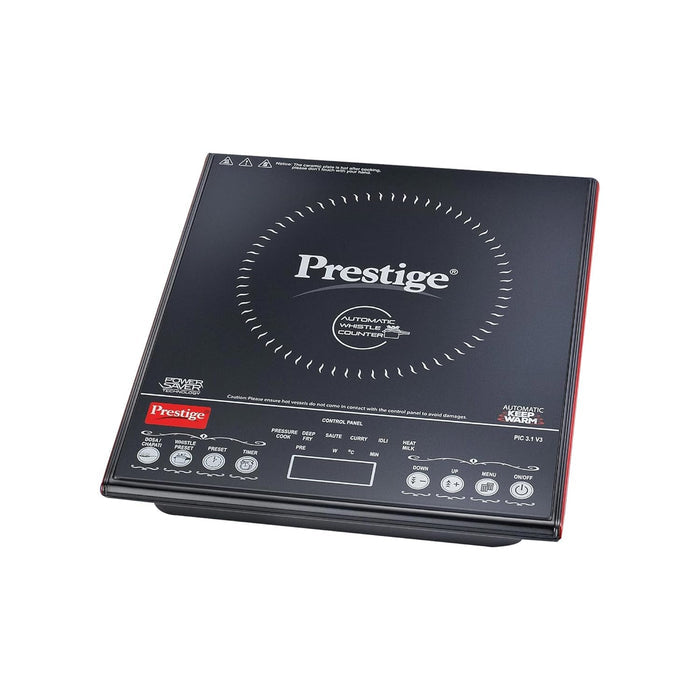 Prestige PIC 3.1 V3 2000-Watt Induction Cooktop with Touch Panel (Black)