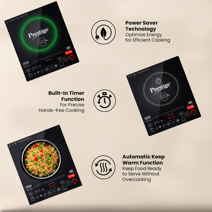 Prestige PIC 6.1 V3 cooking rajma curry with pressure cooker whistle detection